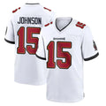Davalo TB.Buccaneers #15 Tez Johnson Player White Home Game Stitched Jerseys