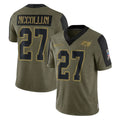 Davalo TB.Buccaneers #27 Zyon McCollum Player Olive Salute To Service Limited Game Stitched Jerseys
