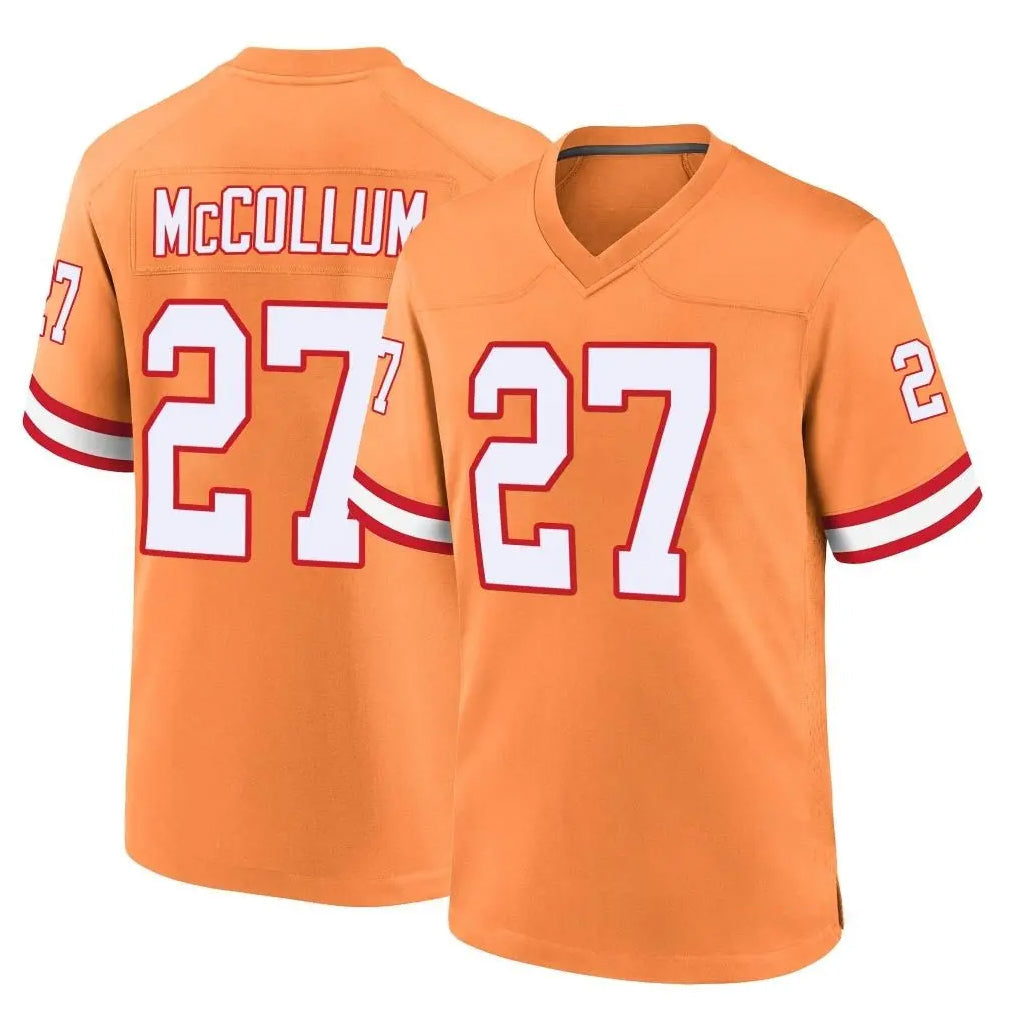 Davalo TB.Buccaneers #27 Zyon McCollum Player Orange Throwback Home Game Stitched Jerseys