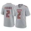 Davalo TB.Buccaneers #2 Emeka Egbuka Player Gray Atmosphere Fashion Home Game Stitched Jerseys