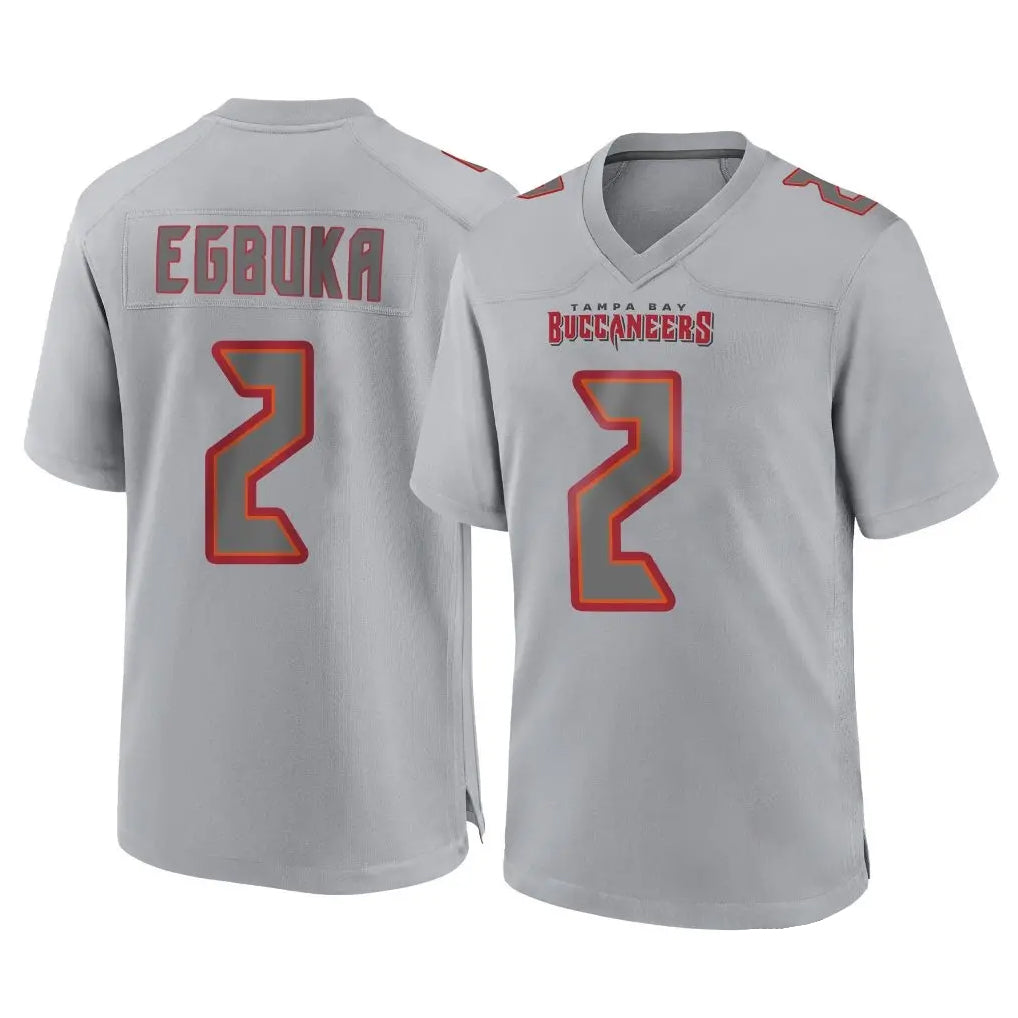 Davalo TB.Buccaneers #2 Emeka Egbuka Player Gray Atmosphere Fashion Home Game Stitched Jerseys