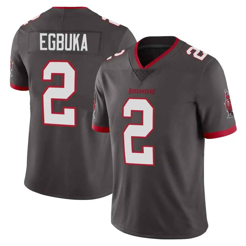 Davalo TB.Buccaneers #2 Emeka Egbuka Player Limited Pewter Alternate Vapor Stitched Jerseys