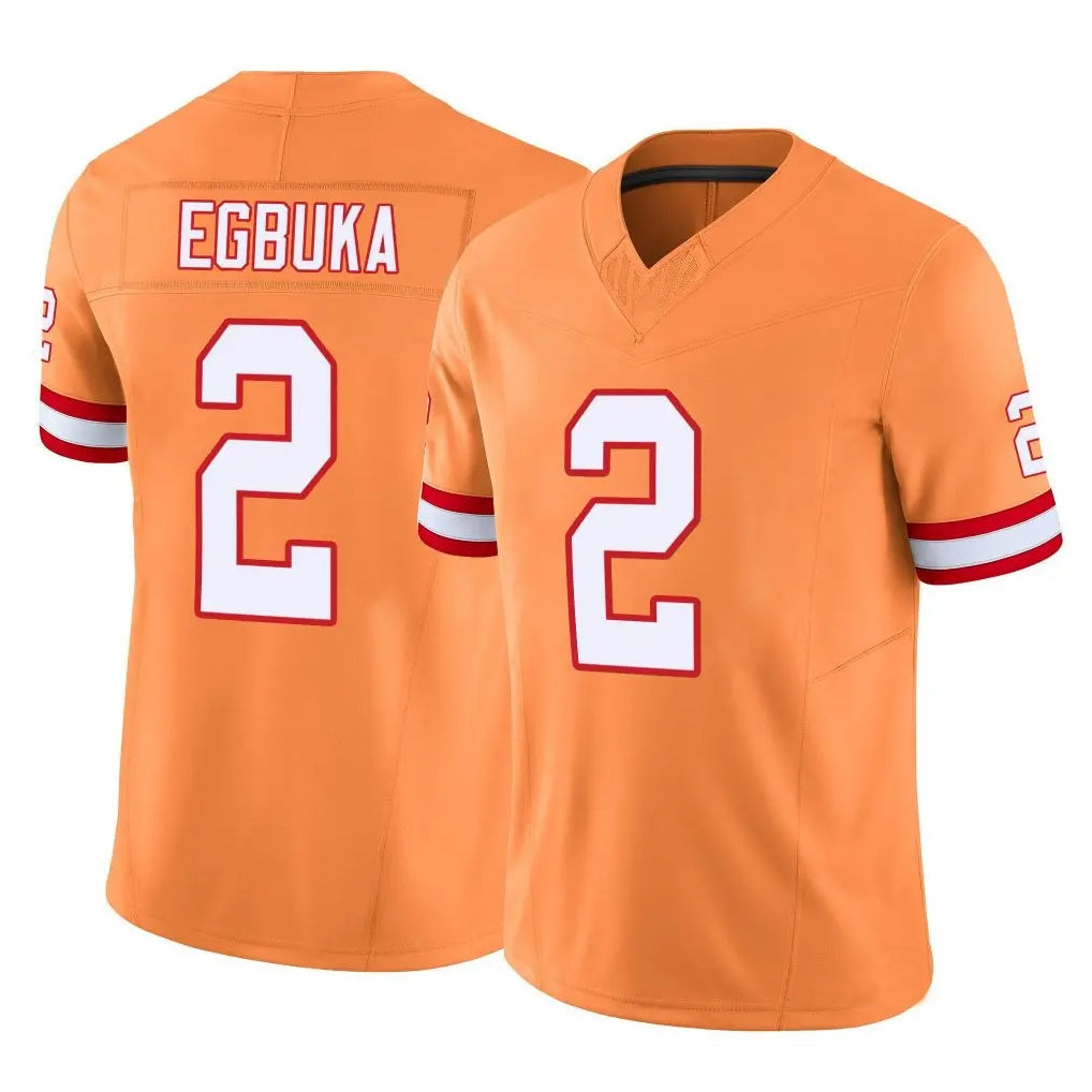 Davalo TB.Buccaneers #2 Emeka Egbuka Player Orange Vapor F.U.S.E. Limited Stitched Jerseys