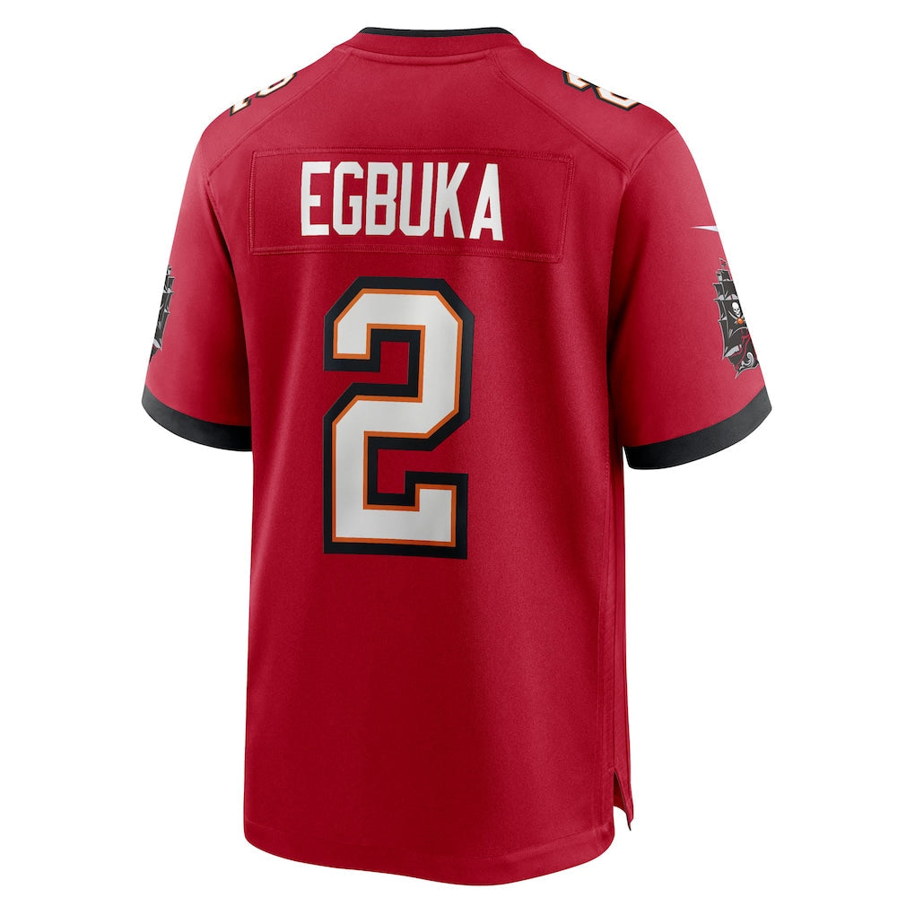 Davalo TB.Buccaneers #2 Emeka Egbuka Player Red Home Game Stitched Jerseys
