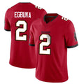 Davalo TB.Buccaneers #2 Emeka Egbuka Player Red Limited Vapor F.U.S.E. Home Game Stitched Jerseys