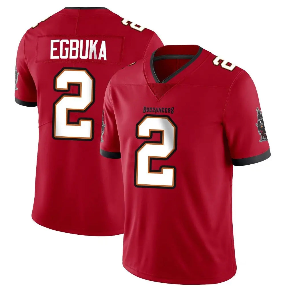 Davalo TB.Buccaneers #2 Emeka Egbuka Player Red Limited Vapor Home Game Stitched Jerseys