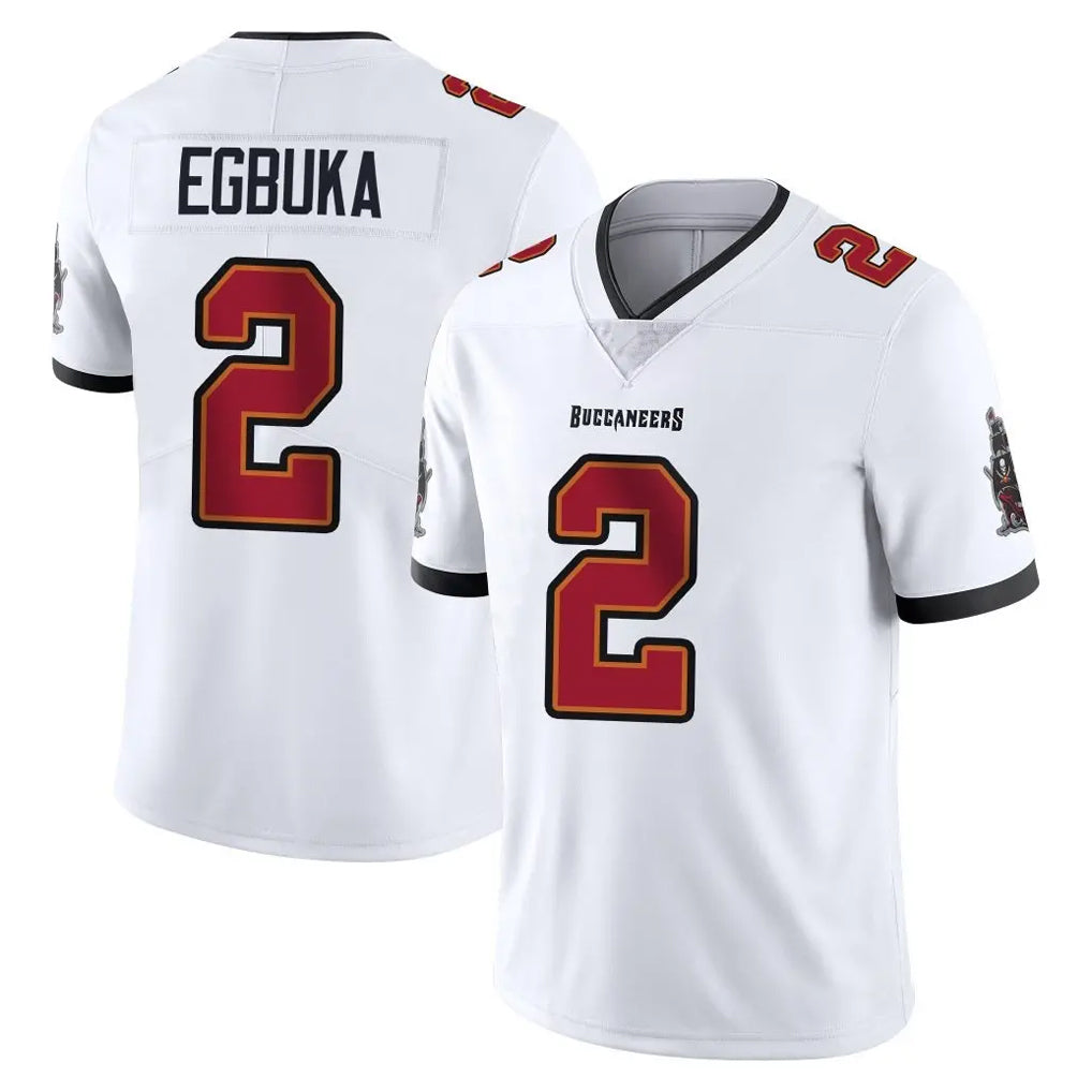 Davalo TB.Buccaneers #2 Emeka Egbuka Player White Limited Vapor Untouchable Home Game Stitched Jerseys
