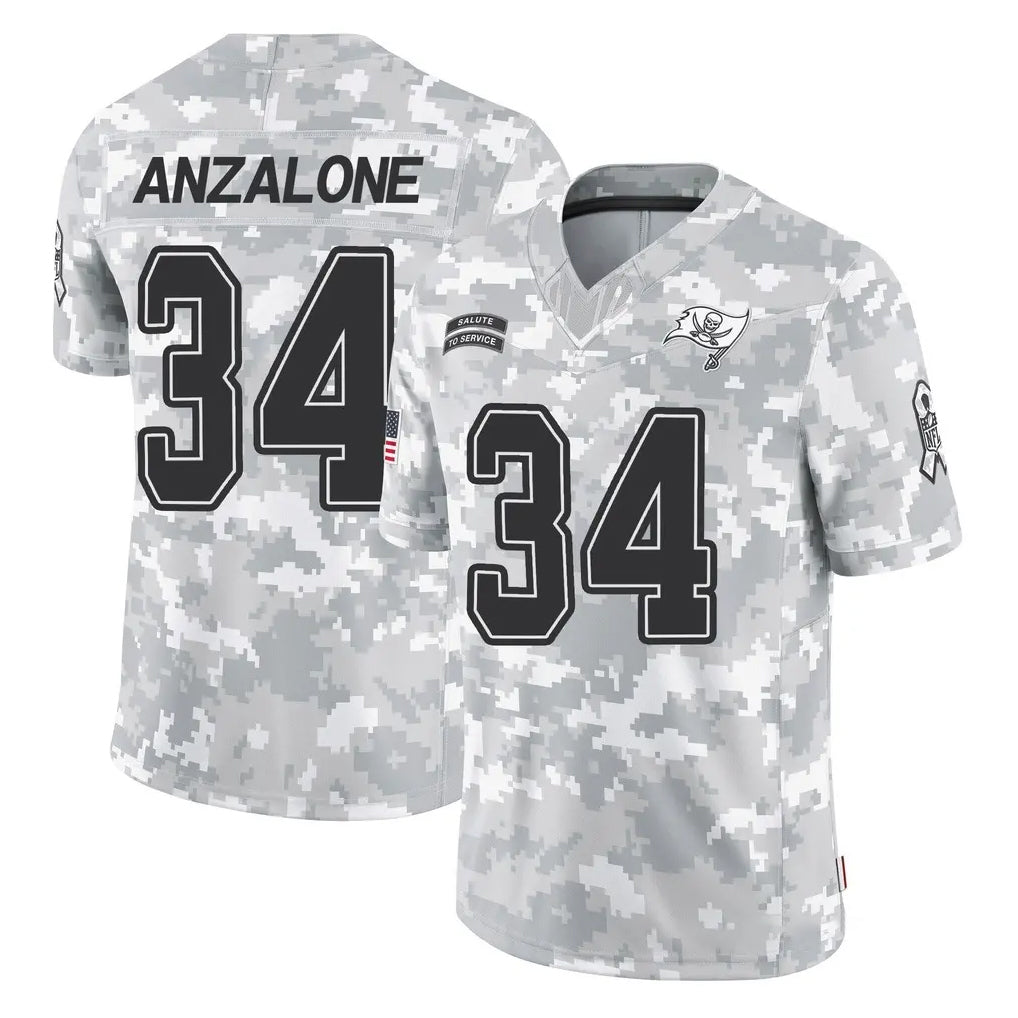 Davalo TB.Buccaneers #34 Alex Anzalone Player Arctic Camo Limited Salute To Service Home Game Stitched Jerseys