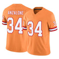 Davalo TB.Buccaneers #34 Alex Anzalone Player Orange Limited Vapor F.U.S.E. Home Game Stitched Jerseys