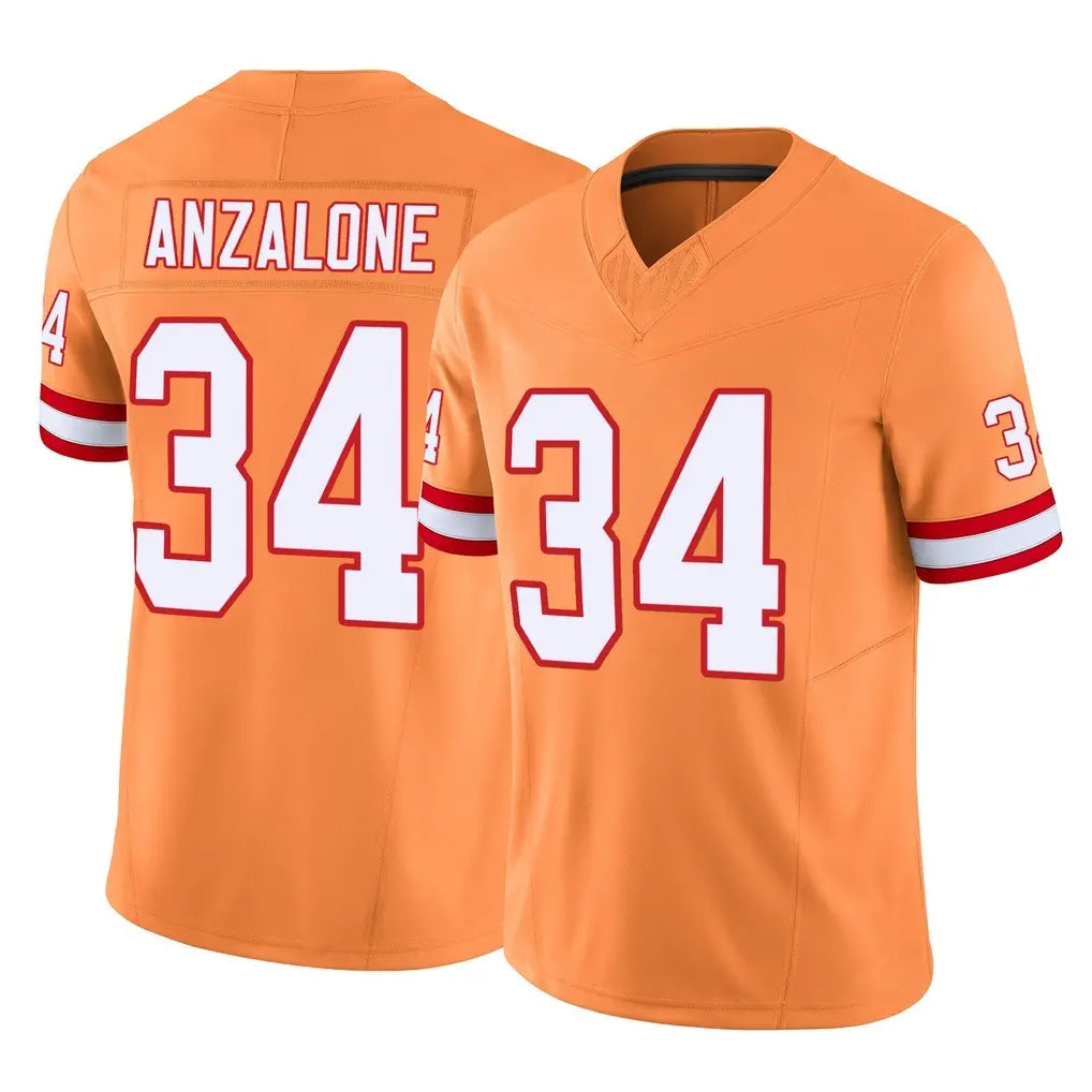 Davalo TB.Buccaneers #34 Alex Anzalone Player Orange Limited Vapor F.U.S.E. Home Game Stitched Jerseys