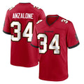 Davalo TB.Buccaneers #34 Alex Anzalone Player Red Home Game Stitched Jerseys