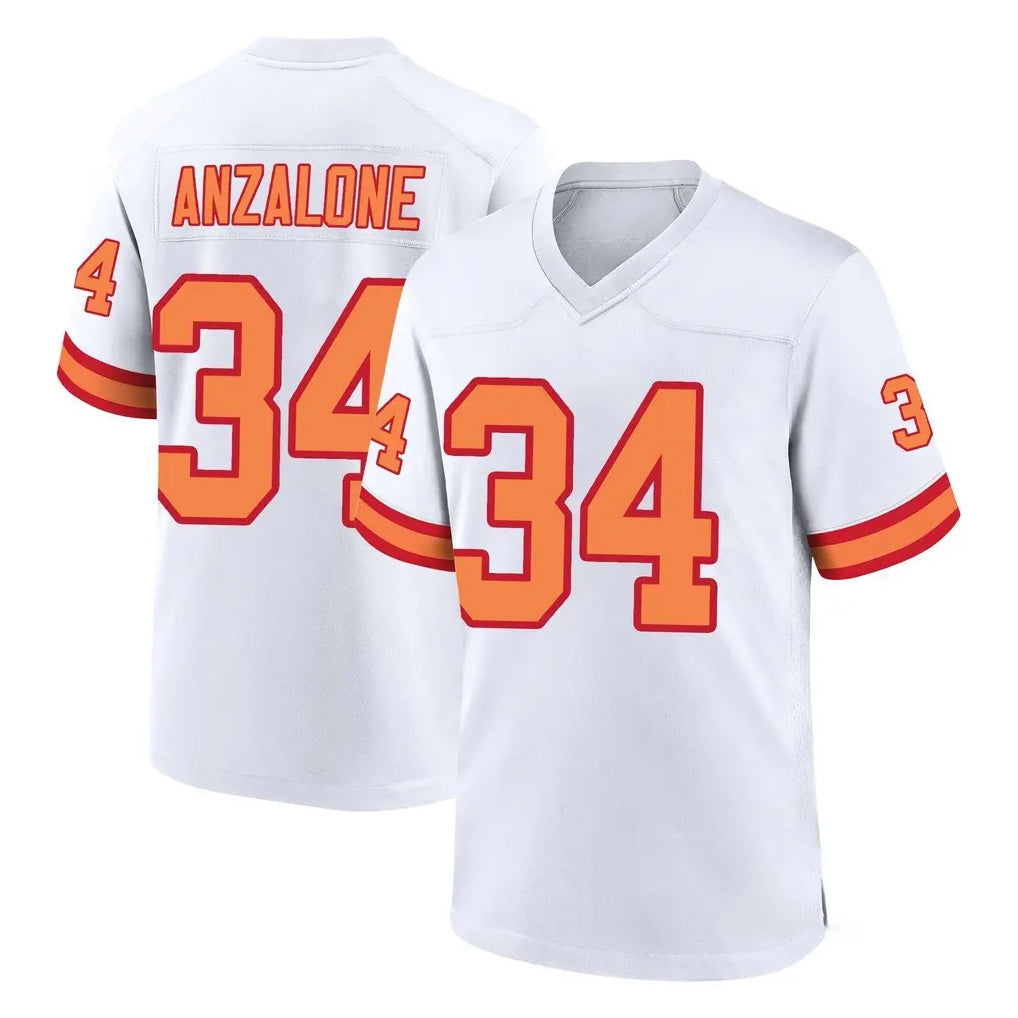 Davalo TB.Buccaneers #34 Alex Anzalone Player White '76 Home Game Stitched Jerseys