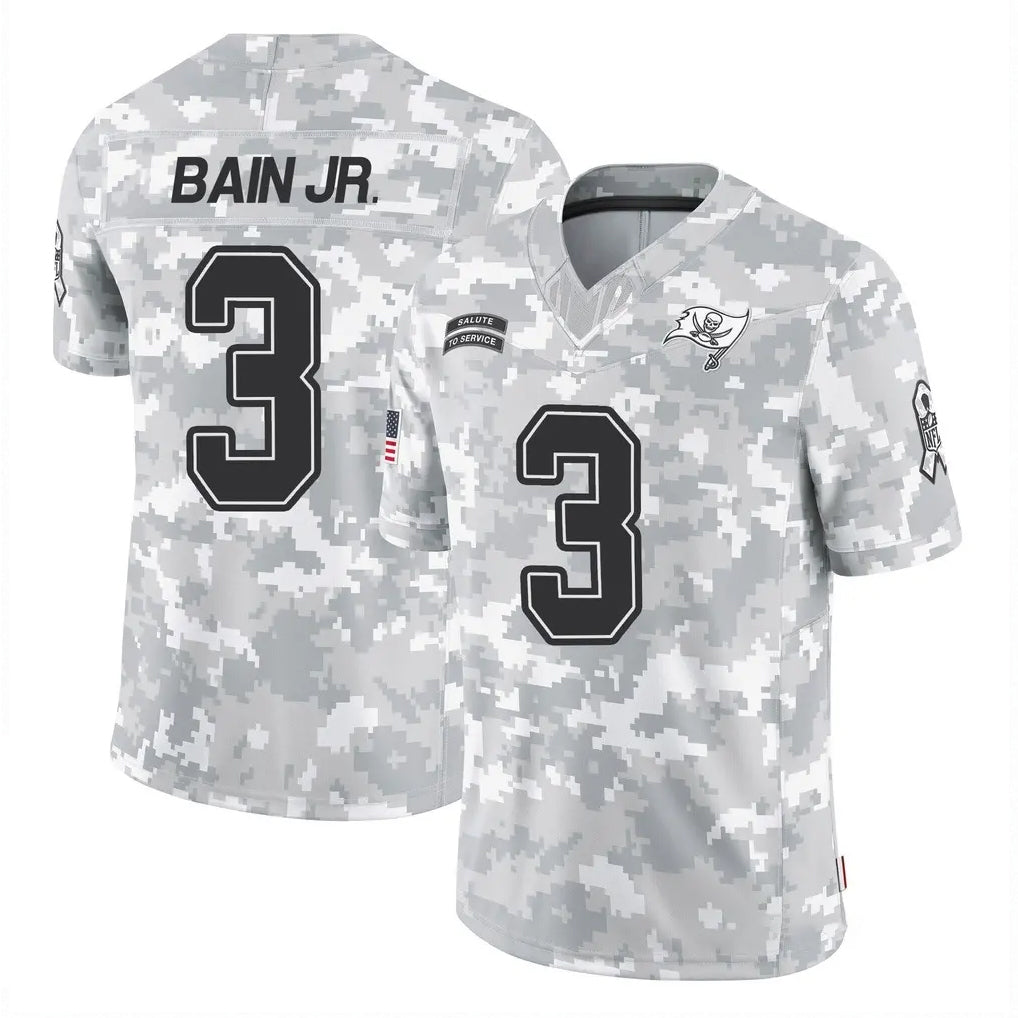 Davalo TB.Buccaneers #3 Rueben Bain Jr. Player Arctic Camo Limited Salute To Service Home Game Stitched Jerseys