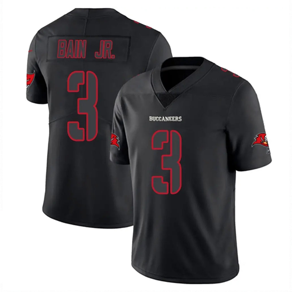Davalo TB.Buccaneers #3 Rueben Bain Jr. Player Black Impact Limited Home Game Stitched Jerseys