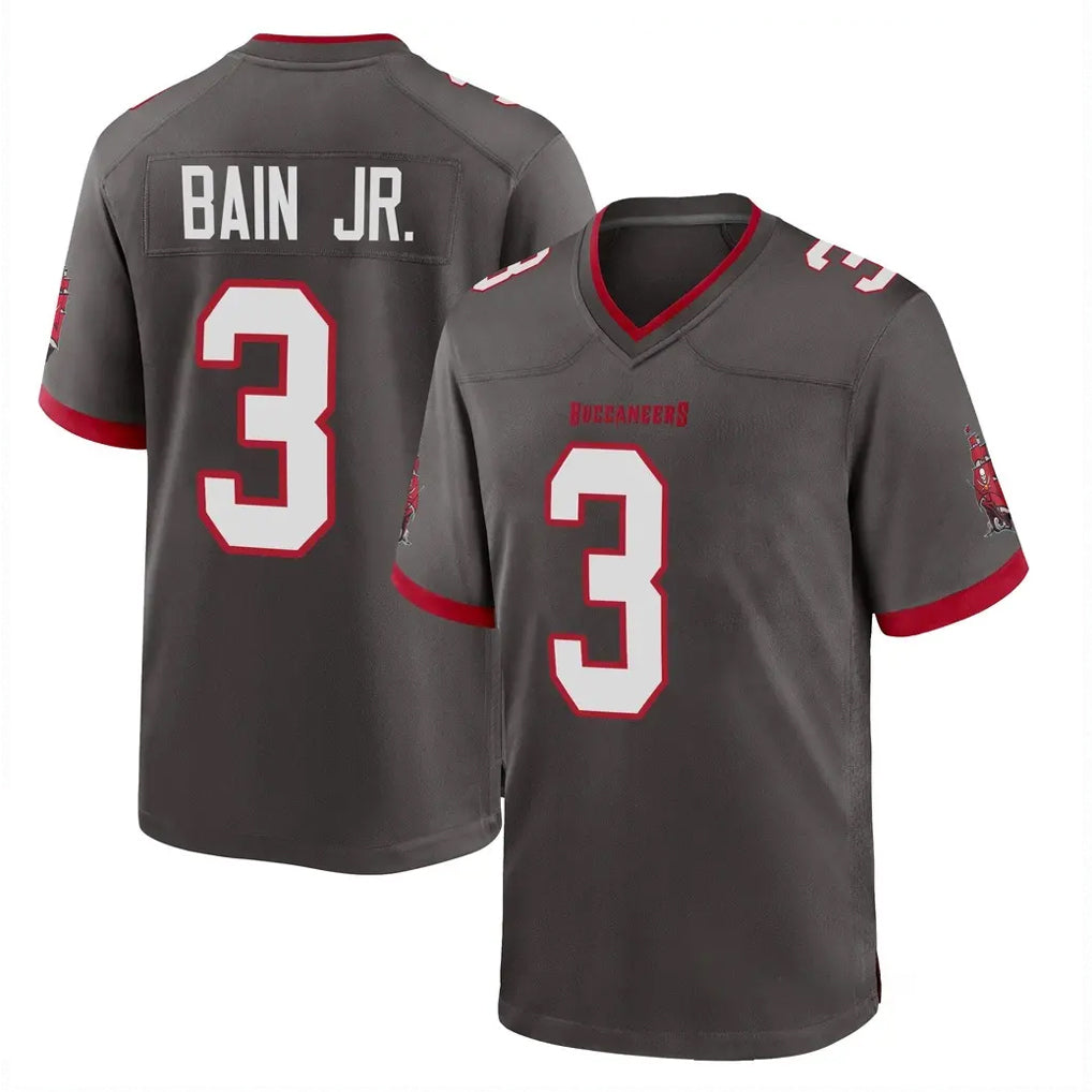 Davalo TB.Buccaneers #3 Rueben Bain Jr. Player Pewter Alternate Home Game Stitched Jerseys