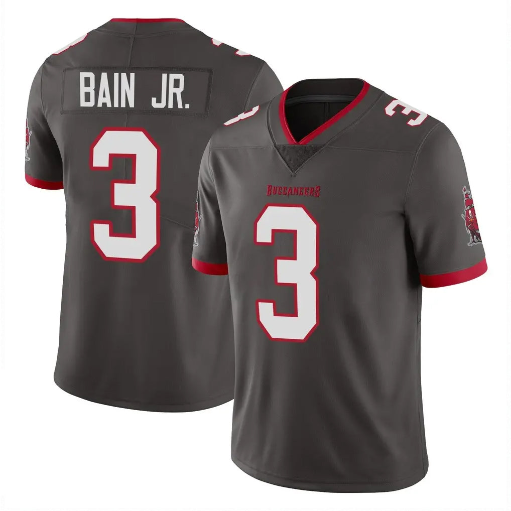 Davalo TB.Buccaneers #3 Rueben Bain Jr. Player Pewter Limited Alternate Vapor Home Game Stitched Jerseys