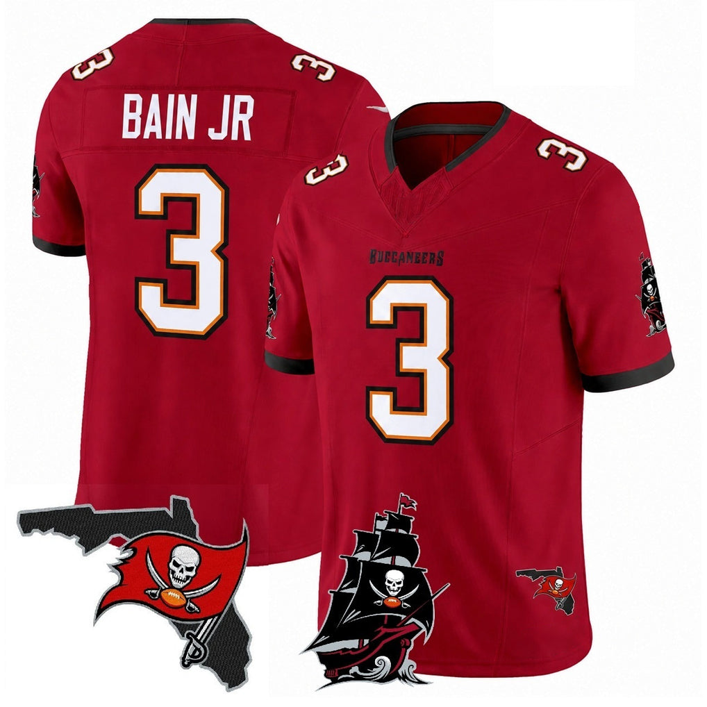 Davalo TB.Buccaneers #3 Rueben Bain Jr. Player Red Limited 2026 Season Vapor F.U.S.E. Home Game Stitched Jerseys