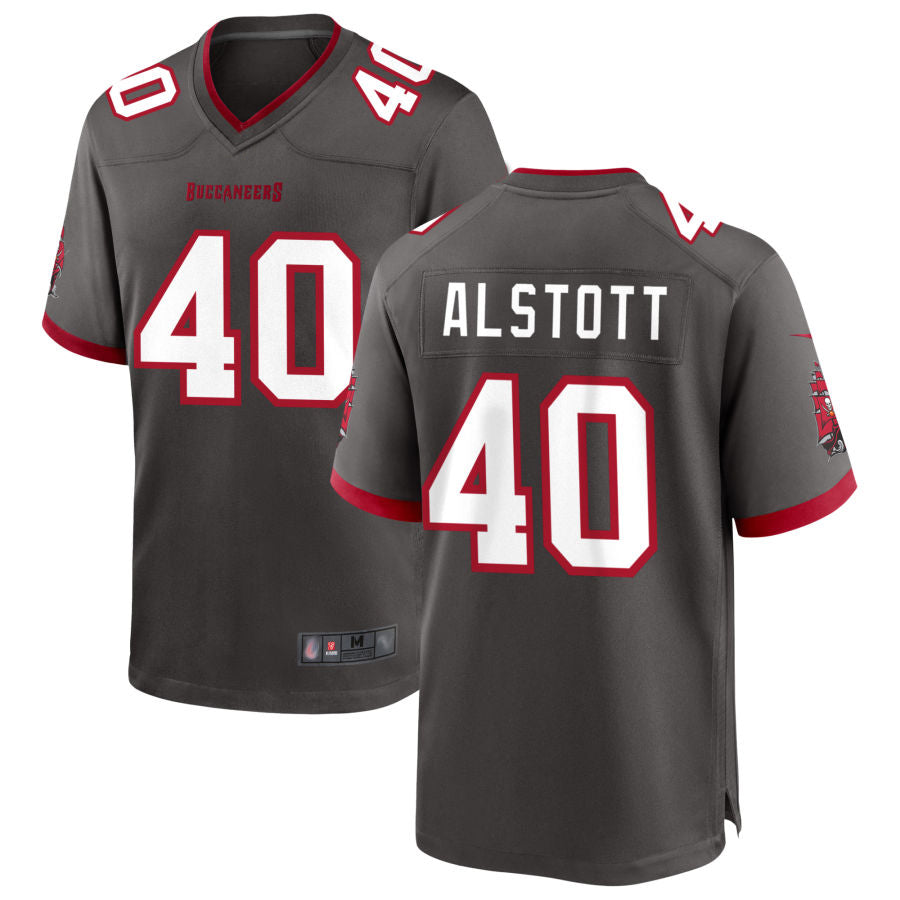Davalo TB.Buccaneers #40 Mike Alstott Player Pewter Game Stitched Jerseys