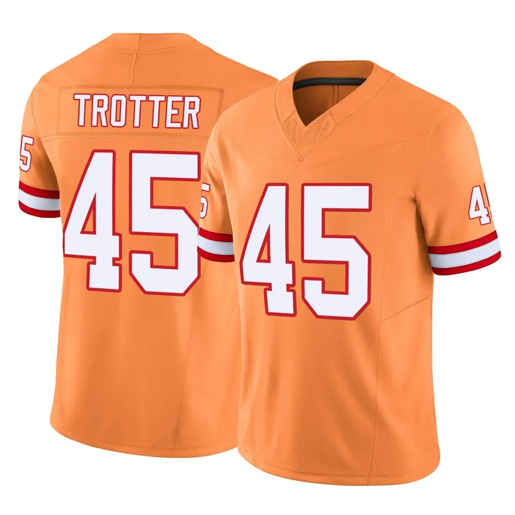Davalo TB.Buccaneers #45 Josiah Trotter Player Orange Limited Vapor F.U.S.E. Home Game Stitched Jerseys
