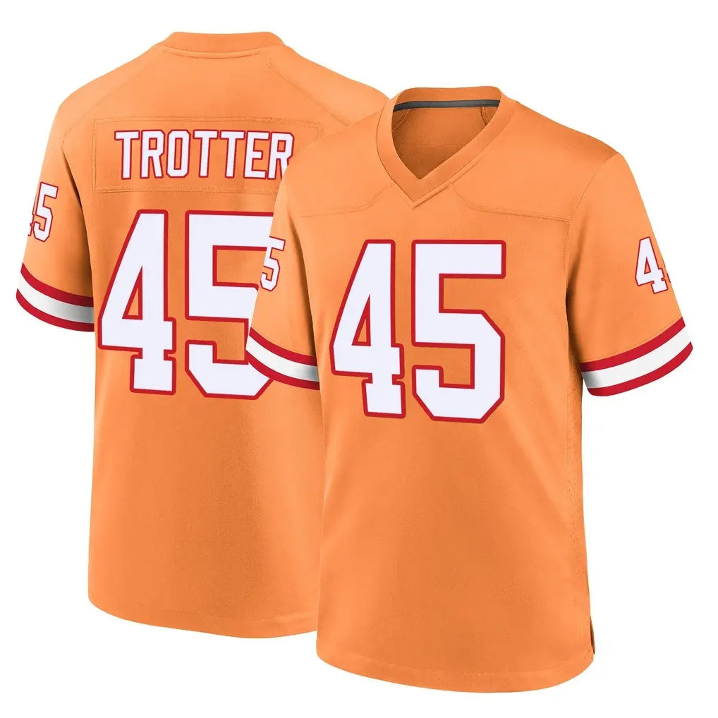 Davalo TB.Buccaneers #45 Josiah Trotter Player Orange Throwback Home Game Stitched Jerseys