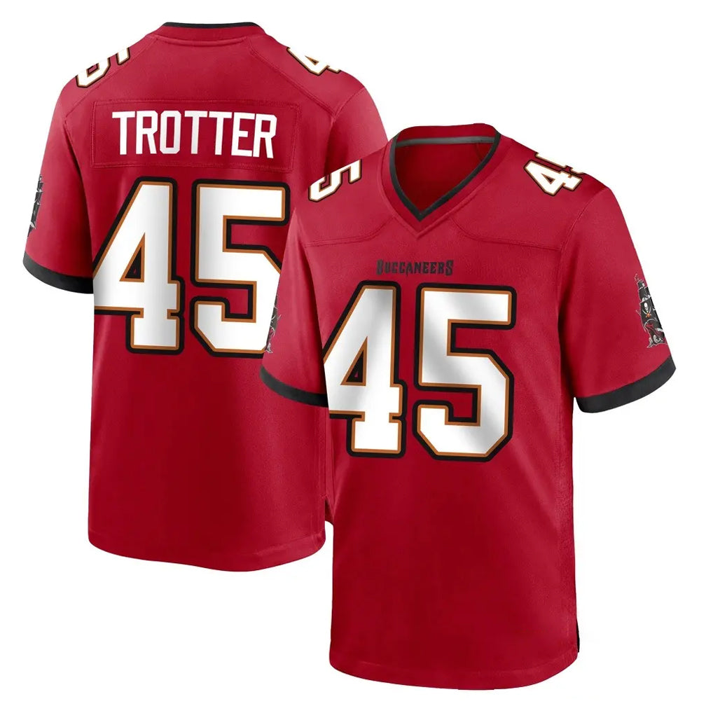 Davalo TB.Buccaneers #45 Josiah Trotter Player Red Home Game Stitched Jerseys