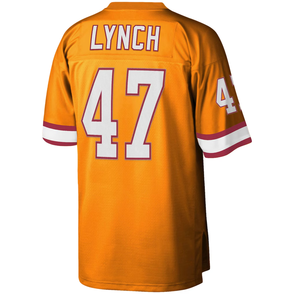 Davalo TB.Buccaneers #47 John Lynch Mitchell & Ness Orange Big & Tall 1995 Legacy Retired Player Jersey