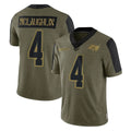 Davalo TB.Buccaneers #4 Chase McLaughlin Player Olive Salute To Service Limited Game Stitched Jerseys