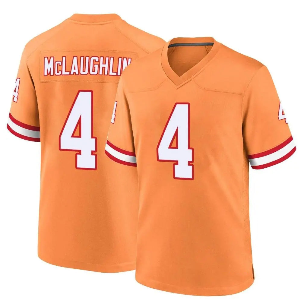 Davalo TB.Buccaneers #4 Chase McLaughlin Player Orange Throwback Home Game Stitched Jerseys