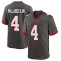 Davalo TB.Buccaneers #4 Chase McLaughlin Player Pewter Alternate Home Game Stitched Jerseys