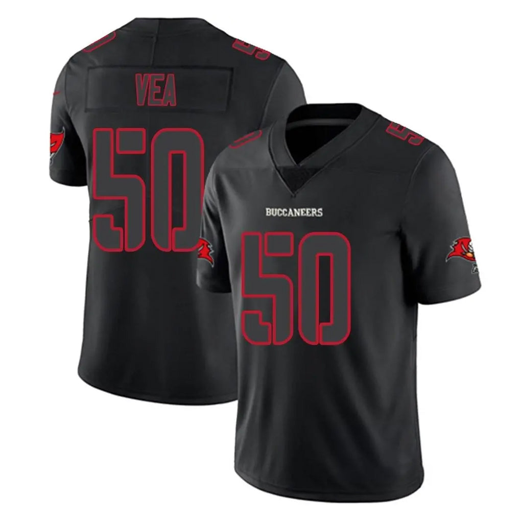 Davalo TB.Buccaneers #50 Vita Vea Player Black Impact Limited Home Game Stitched Jerseys