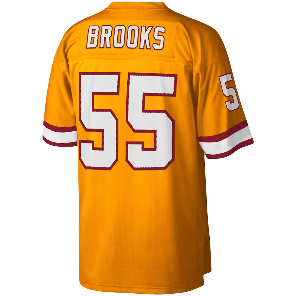 Davalo TB.Buccaneers #55 Derrick Brooks Mitchell & Ness Orange Big & Tall 1995 Legacy Retired Player Jersey