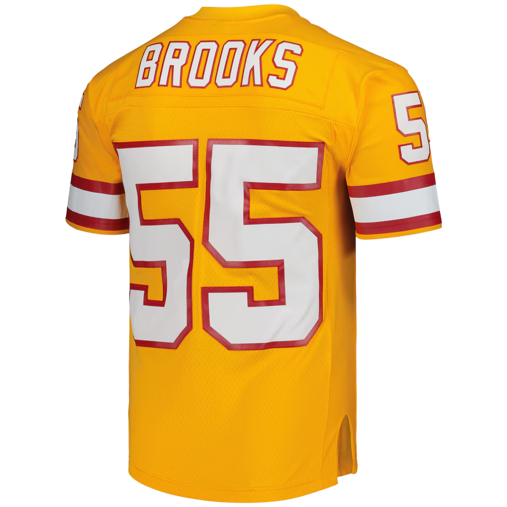 Davalo TB.Buccaneers #55 Derrick Brooks Mitchell & Ness Orange Legacy Replica Stitched Puhic Jersey