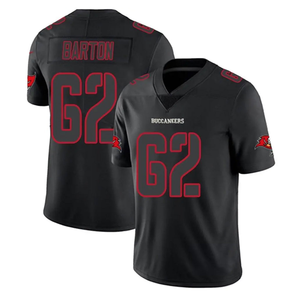 Davalo TB.Buccaneers #62 Graham Barton Player Black Impact Limited Home Game Stitched Jerseys