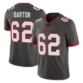 Davalo TB.Buccaneers #62 Graham Barton Player Pewter Limited Alternate Vapor Home Game Stitched Jerseys
