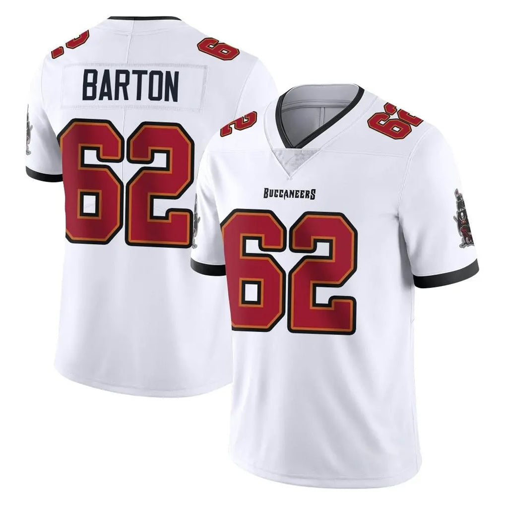 Davalo TB.Buccaneers #62 Graham Barton Player White Limited Vapor Untouchable Home Game Stitched Jerseys