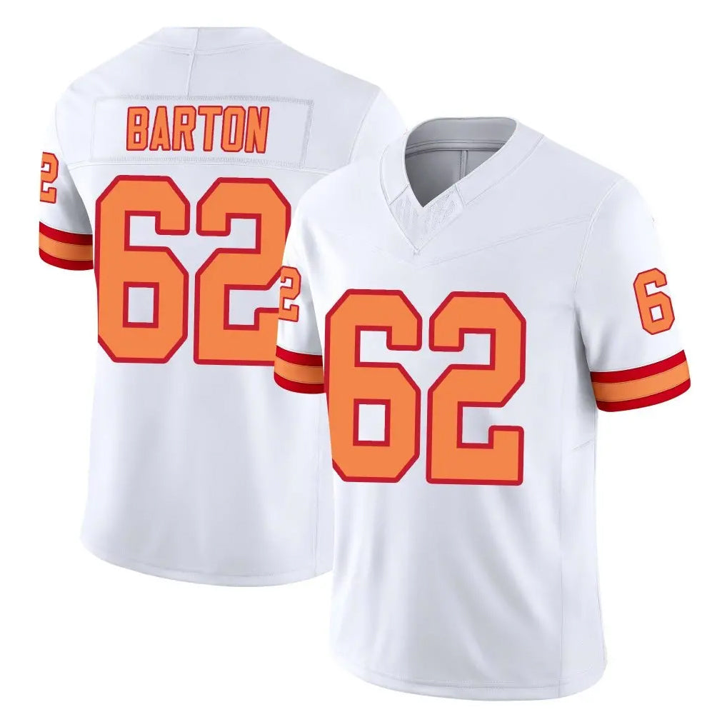 Davalo TB.Buccaneers #62 Graham Barton Player White Limited '76 Vapor F.U.S.E. Home Game Stitched Jerseys