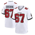 Davalo TB.Buccaneers #67 Luke Goedeke Player White Home Game Stitched Jerseys