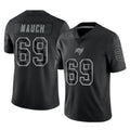 Davalo TB.Buccaneers #69 Cody Mauch Player Black Reflective Limited Home Game Stitched Jerseys