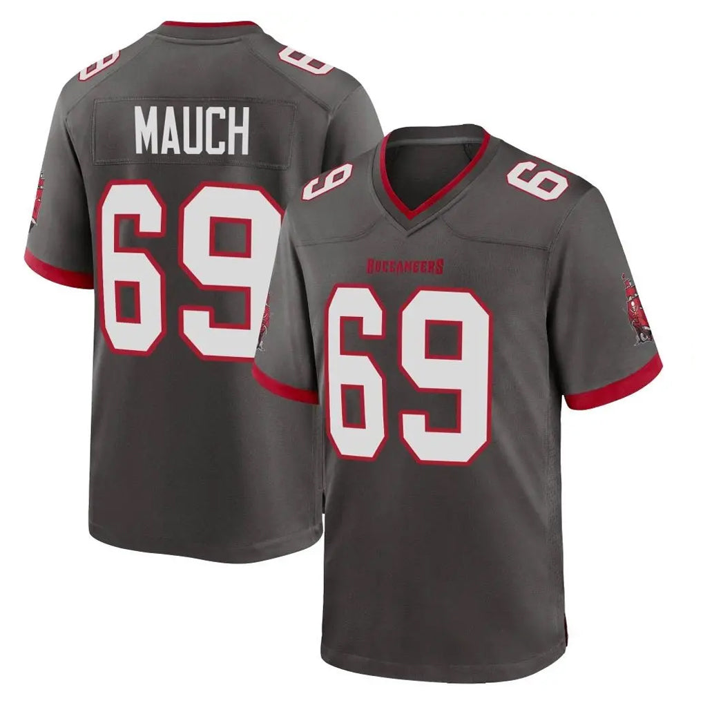 Davalo TB.Buccaneers #69 Cody Mauch Player Pewter Alternate Home Game Stitched Jerseys