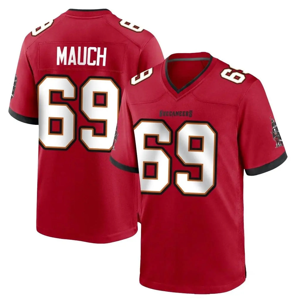 Davalo TB.Buccaneers #69 Cody Mauch Player Red Home Game Stitched Jerseys