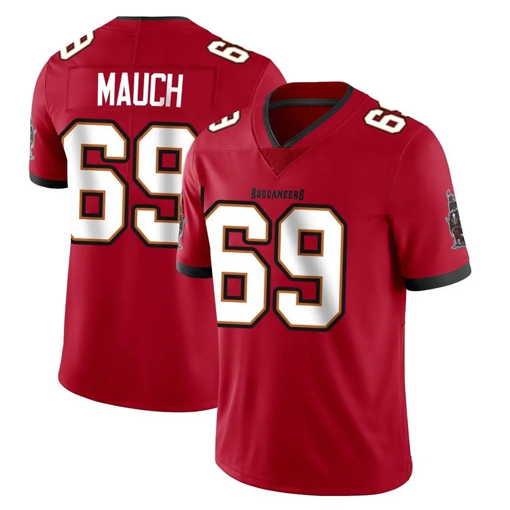 Davalo TB.Buccaneers #69 Cody Mauch Player Red Limited Vapor Home Game Stitched Jerseys