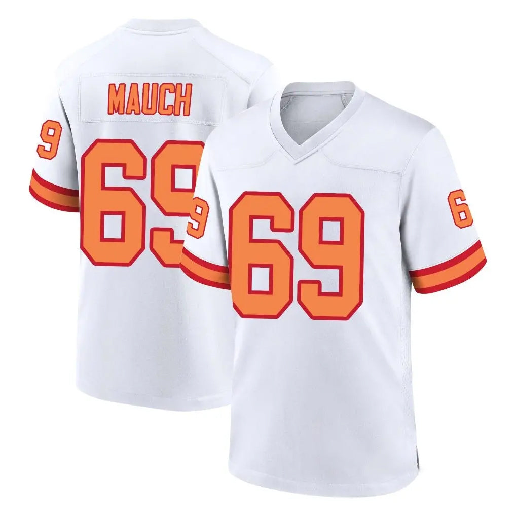 Davalo TB.Buccaneers #69 Cody Mauch Player White '76 Home Game Stitched Jerseys