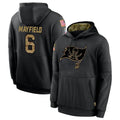Davalo TB.Buccaneers #6 Baker Mayfield Player Black Salute to Service Hoodies Stitched Jerseys