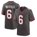 Davalo TB.Buccaneers #6 Baker Mayfield Player Pewter Alternate Home Game Stitched Jerseys