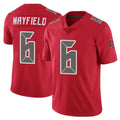 Davalo TB.Buccaneers #6 Baker Mayfield Player Red Limited Color Rush Home Game Stitched Jerseys