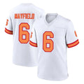 Davalo TB.Buccaneers #6 Baker Mayfield Player White '76 Home Game Stitched Jerseys