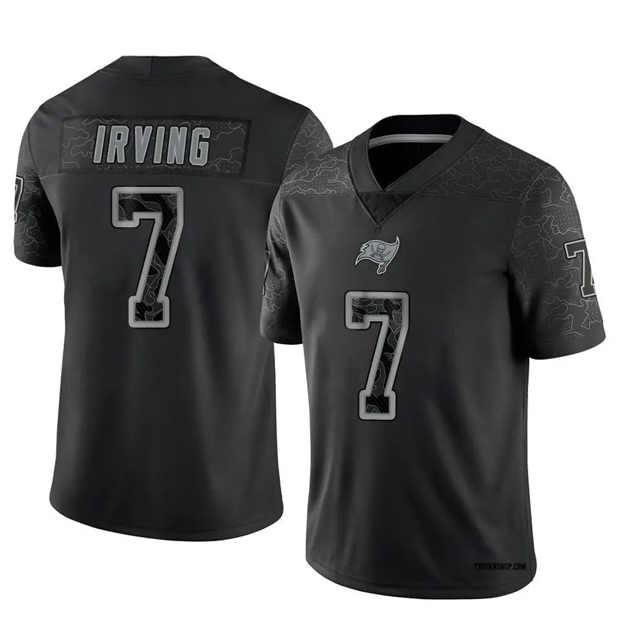 Davalo TB.Buccaneers #7 Bucky Irving Player Limited Black Reflective Stitched Jerseys