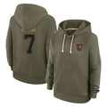 Davalo TB.Buccaneers #7 Bucky Irving Player Olive Salute To Service Hoodies Stitched Jerseys