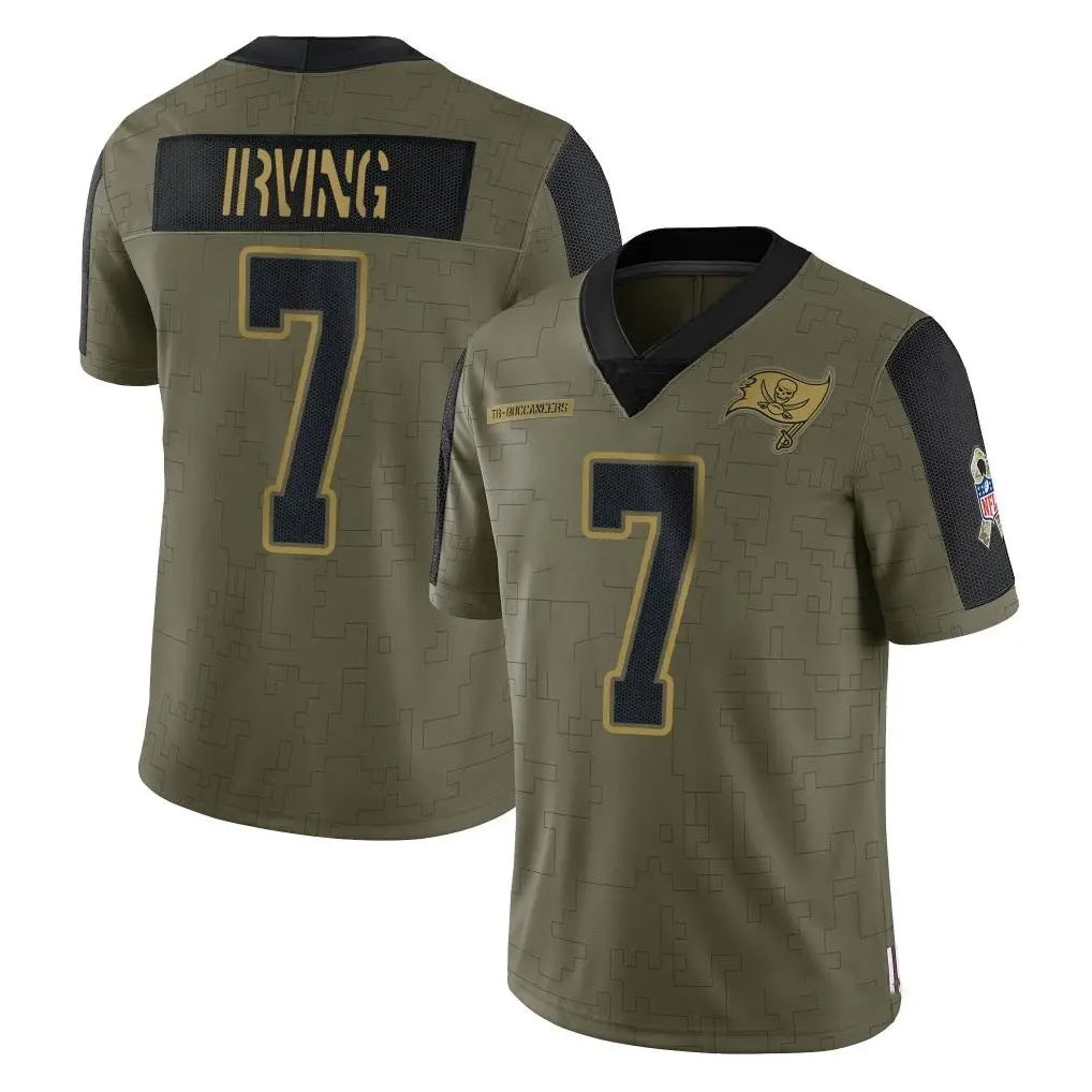 Davalo TB.Buccaneers #7 Bucky Irving Player Olive Salute To Service Limited Game Stitched Jerseys