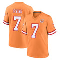 Davalo TB.Buccaneers #7 Bucky Irving Player Orange Throwback Home Game Stitched Jerseys